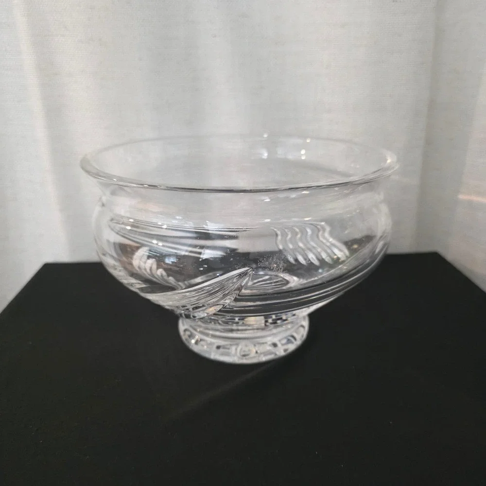 Montreux Cut Crystal Footed‎ Bowl, Floral Centerpiece, Fruit Dish, Pedestal Base